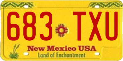 NM license plate 683TXU