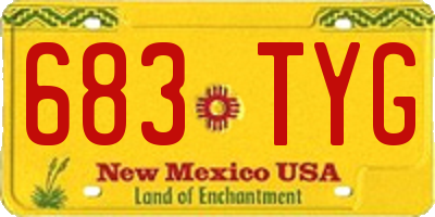 NM license plate 683TYG