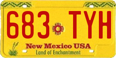 NM license plate 683TYH