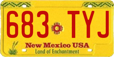 NM license plate 683TYJ