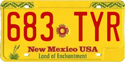 NM license plate 683TYR