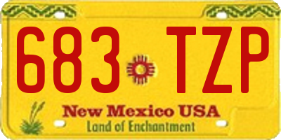 NM license plate 683TZP