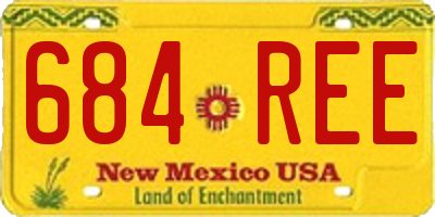 NM license plate 684REE