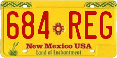 NM license plate 684REG