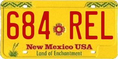 NM license plate 684REL