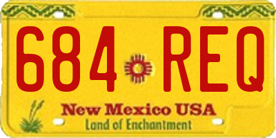 NM license plate 684REQ