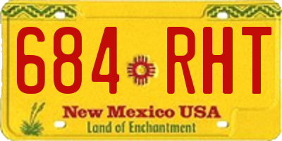 NM license plate 684RHT