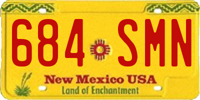 NM license plate 684SMN