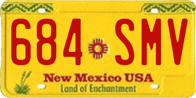 NM license plate 684SMV