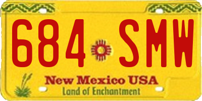 NM license plate 684SMW