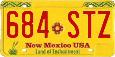 NM license plate 684STZ