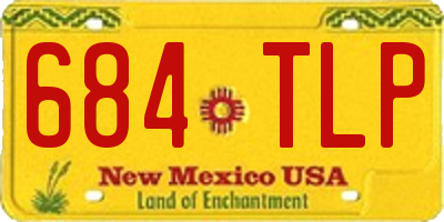 NM license plate 684TLP