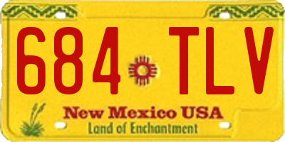 NM license plate 684TLV