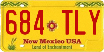 NM license plate 684TLY