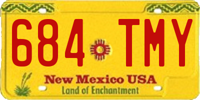 NM license plate 684TMY