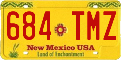 NM license plate 684TMZ