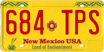 NM license plate 684TPS