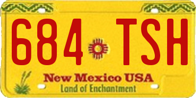 NM license plate 684TSH