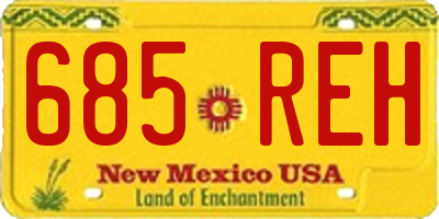 NM license plate 685REH