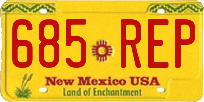 NM license plate 685REP