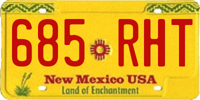 NM license plate 685RHT