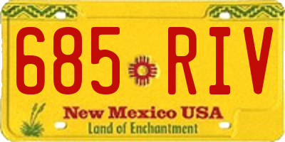 NM license plate 685RIV