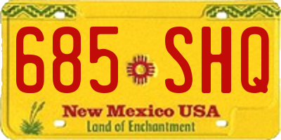 NM license plate 685SHQ