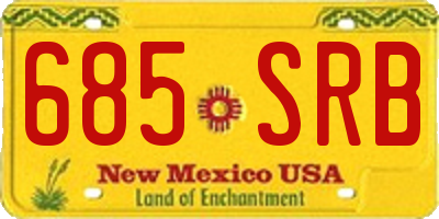 NM license plate 685SRB