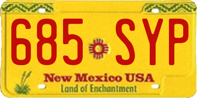 NM license plate 685SYP