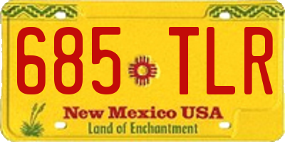 NM license plate 685TLR