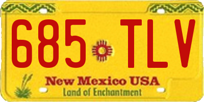 NM license plate 685TLV