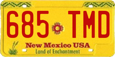 NM license plate 685TMD