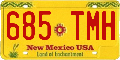 NM license plate 685TMH
