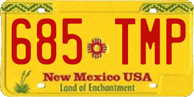NM license plate 685TMP