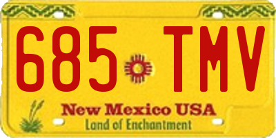 NM license plate 685TMV