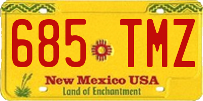 NM license plate 685TMZ