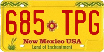 NM license plate 685TPG