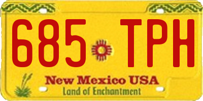 NM license plate 685TPH