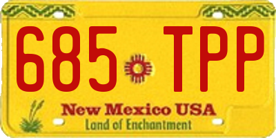 NM license plate 685TPP