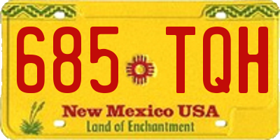 NM license plate 685TQH