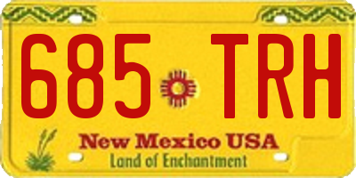 NM license plate 685TRH