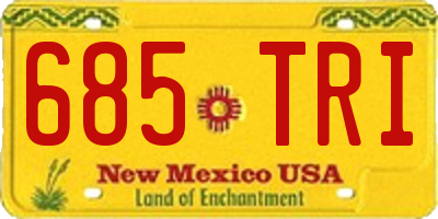 NM license plate 685TRI