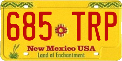 NM license plate 685TRP