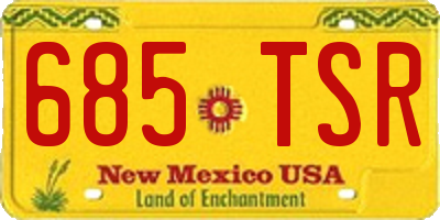 NM license plate 685TSR