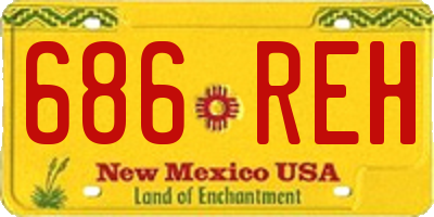 NM license plate 686REH