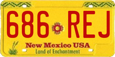NM license plate 686REJ