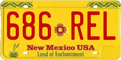 NM license plate 686REL