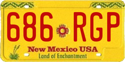 NM license plate 686RGP