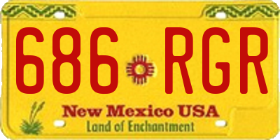 NM license plate 686RGR