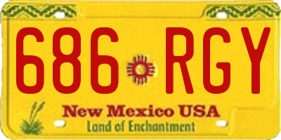 NM license plate 686RGY
